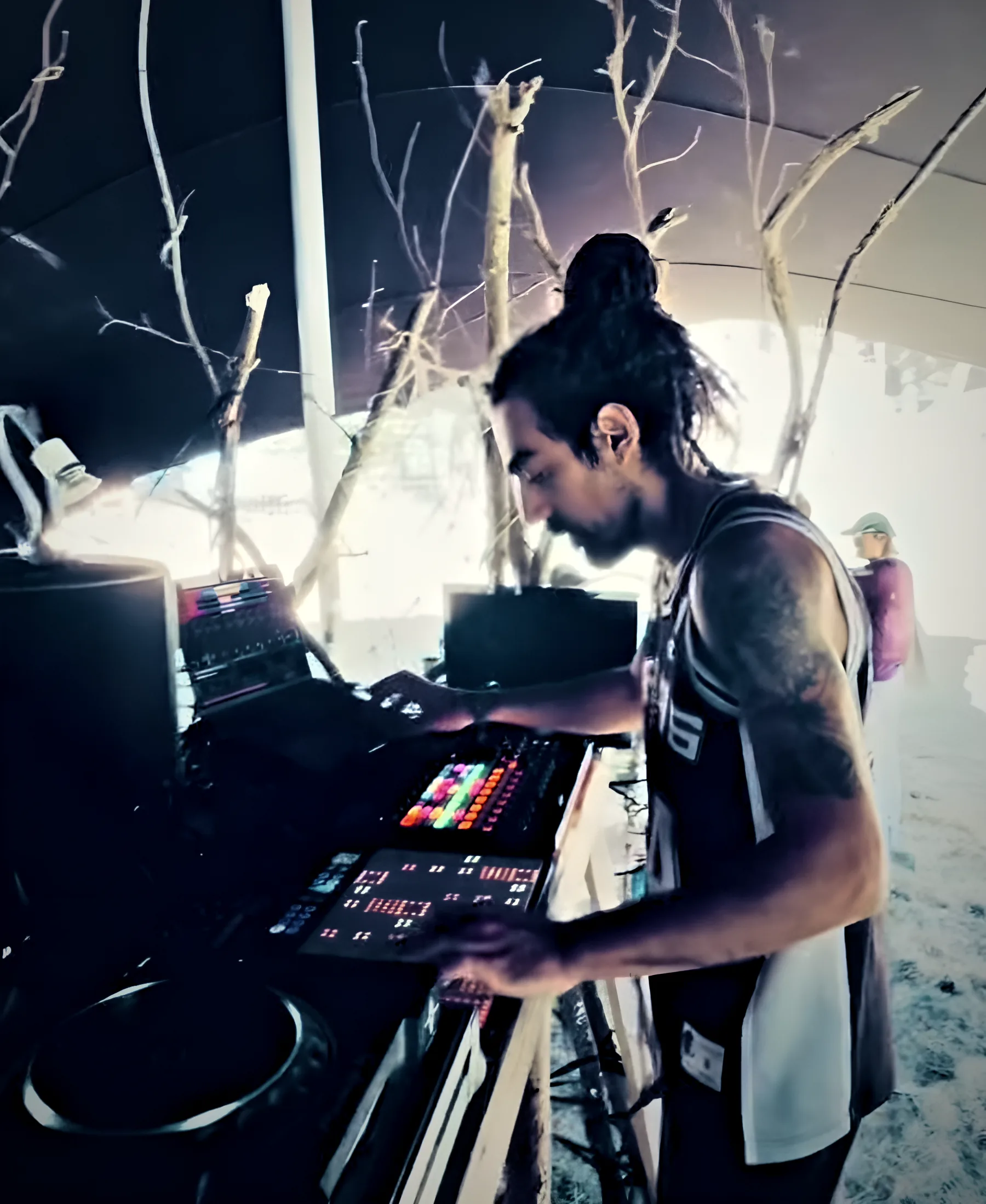 Archimedes Codex at the decks under the tent